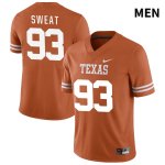Texas Longhorns Men's #93 T'Vondre Sweat Authentic Orange NIL 2022 College Football Jersey XFD11P4M